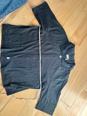 Toast Cotton Top in faded black